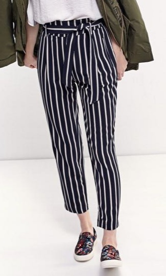 Pruhované nohavice, stradivarius,xs