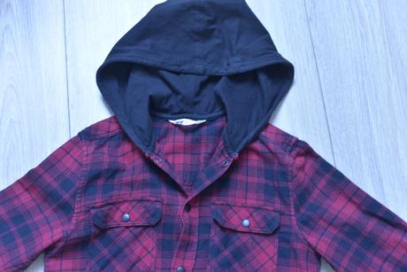 Košeľa s kapucňou, h&m,140