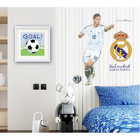 3d nálepka na stenu futbalista,