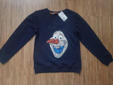 Mikina s olaf frozen, h&m,134