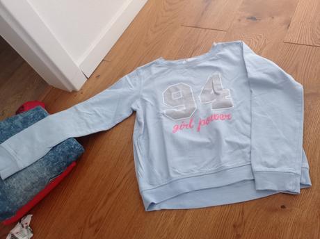 Crop top mikina, h&m,146