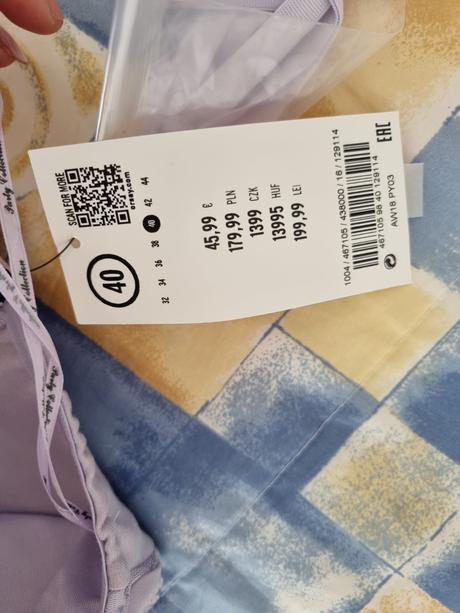 Levandulove korzetove saty orsay 38, orsay,38