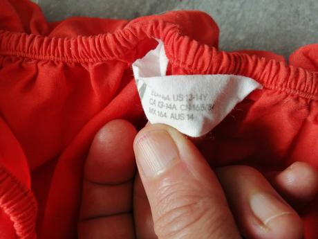 Ľahké červené šaty ham, v158-164,14-16r., h&m,158