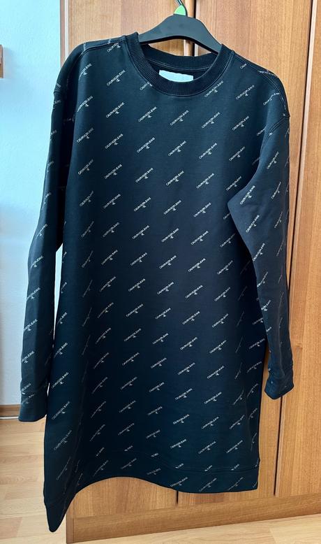Mikinové šaty calvin klein, calvin klein,l
