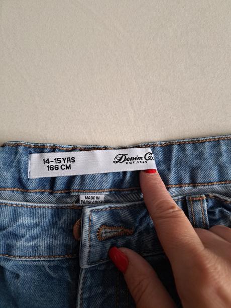 Kratasy riflove s kvietkami 6,50e, denim co,164