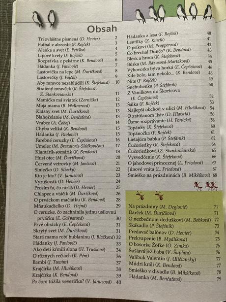 Čítanka pre prvý ročník základných škôl, 