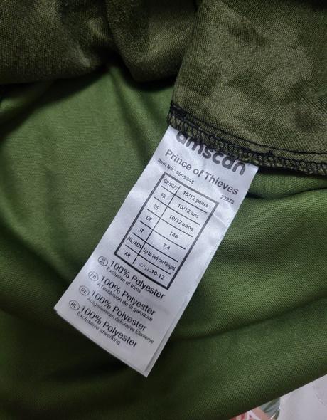 Karnevalový vrchný diel prince of thieves na 10-12, 