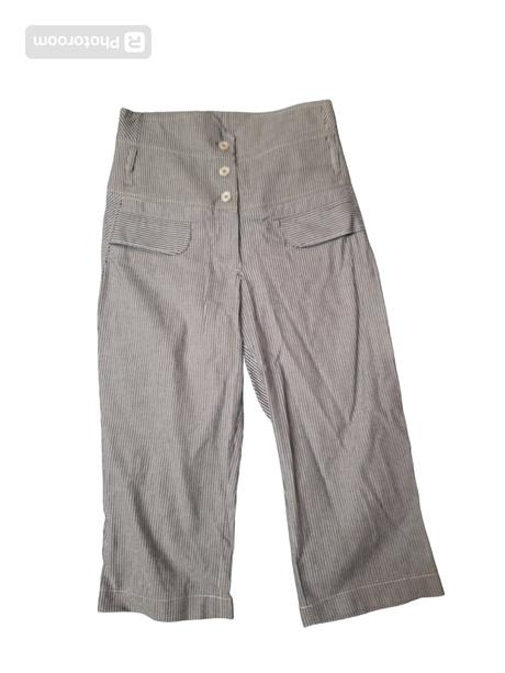 Dámske pásikavé trištvrťáky, 38