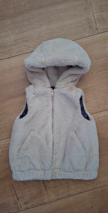 Vesta s falošnou kožušinou zara, zara,104