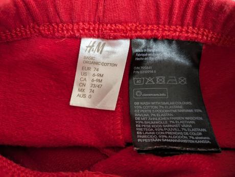 Teplaky hm, h&m,74