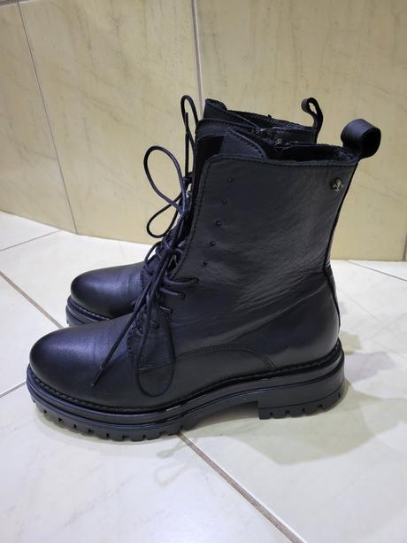 Kožené jarné čižmy nezateplené, 38