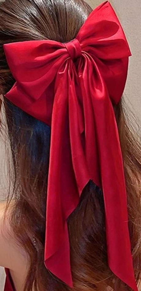 Červená mašla do vlasov, 