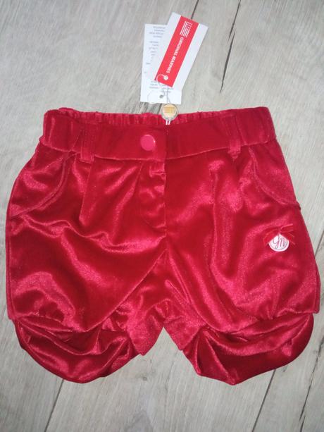 Dievčenské elegantné zamatové šortky (12 mes.), original marines,80