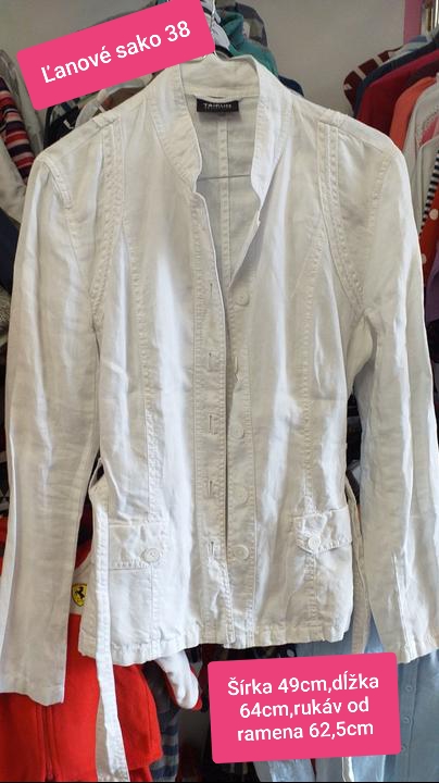 Ľanové sako 38, 38