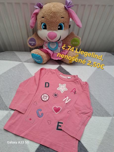 Tričká s dlhým rukávom č.74, baby club,74