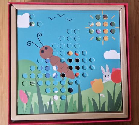 Bigjigs peg board drevena mozaika, 