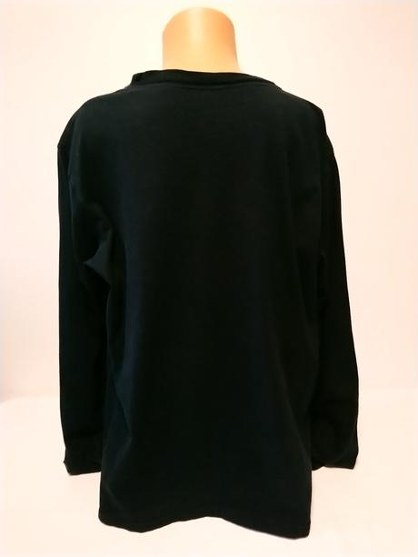 Dievčenske čierne tričko s motívom, h&m, h&m,164