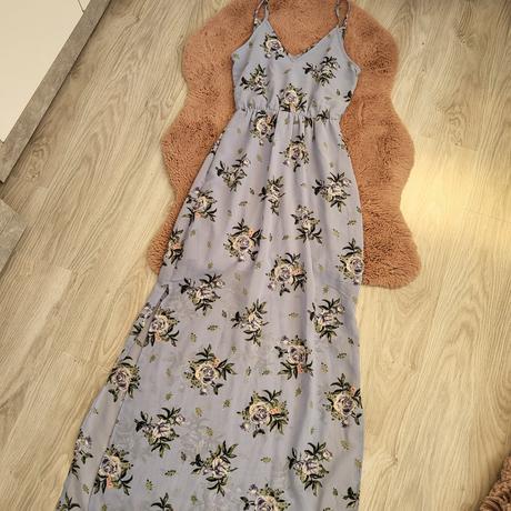 Xs/s dlhe modre saty, h&m,xs