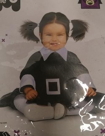 Kostým evil baby girl, mom, 1-2r, 86-92 cm, 