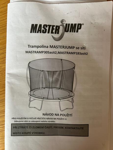 Trampolína 305 cm, masterjump,300-349 cm