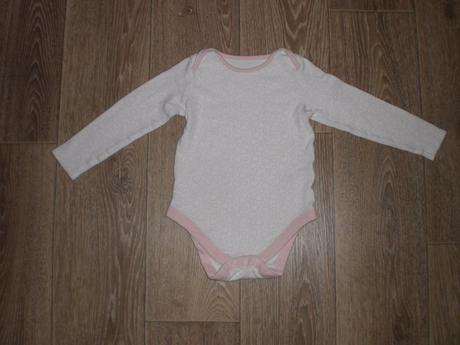 Biele body s ruz.srdiečkami 18-24 mesiacov, f&f,86