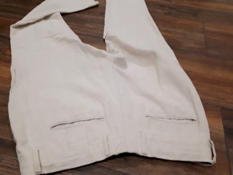 Ľanové pleasovane nohavice canibel vel 38/40, 40