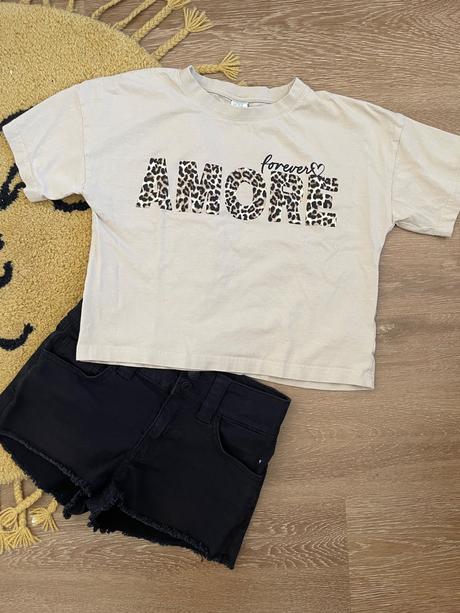 Skrátené tričko, lindex,146