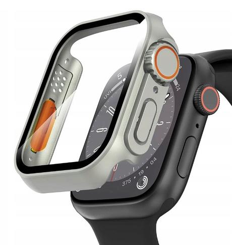 2v1 puzdro + tvrdené sklo pre apple watch 4/5/6/se,