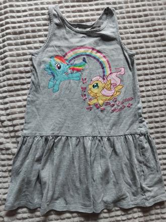 Letne šaty my little pony, h&m,110