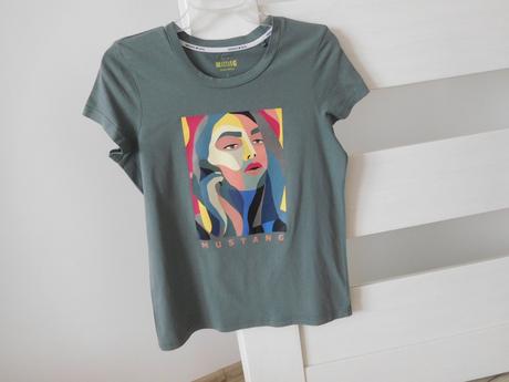 Mustang tričko bavlnené dámske s,, mustang,s