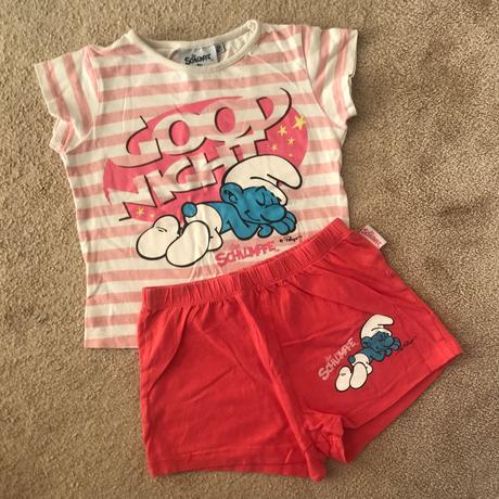 Letné pyžamo šmolkovia v.116, 110