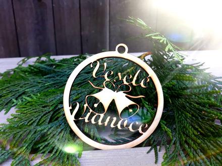 Vianočne ozdoby - drevené, 