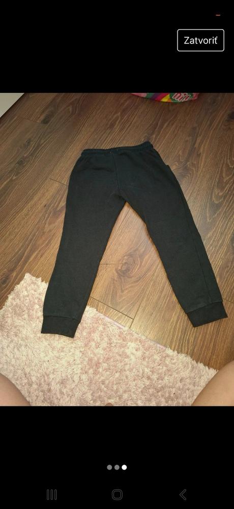 Čierne dievčenské tepláky, f&f,116