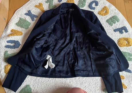 Tmavomodré elegantné sako, mango, xs/34, mango,xs