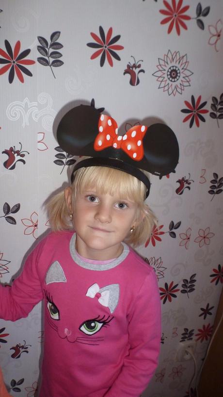 Minnie papierové ušká na párty,