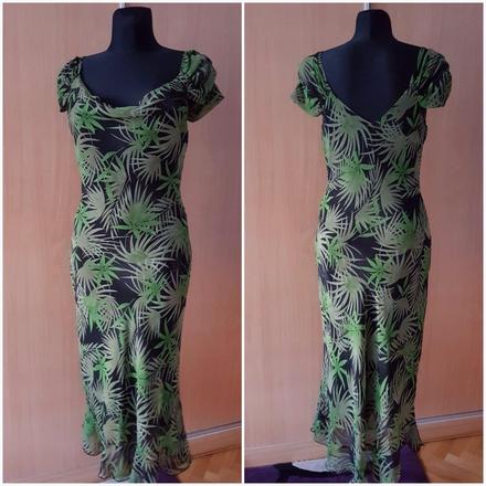 Spoločenské tmavozelené italy šaty vel.m, m