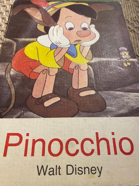 Retro staré leporelo pinocchio walt disney 1990, 