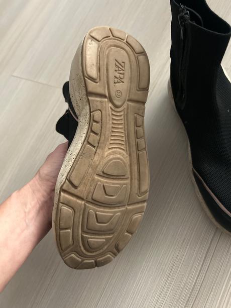 Ponožkové tenisky členkové, zara,37