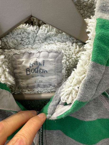 Hruba mikina s kapucou, 134, s dopor. postou, mini boden,134