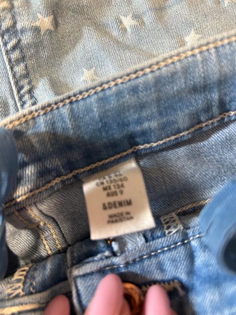 Rifľové kraťasy, h&m,128