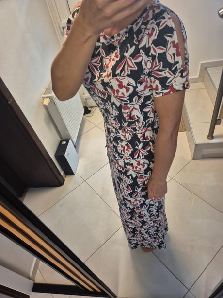 Formálne dlhé šaty s prestrihmi, esmara,s