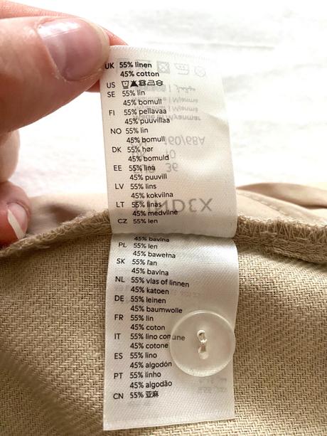 Béžové ľanové šortky so zvýšeným pásom a opaskom, lindex,m