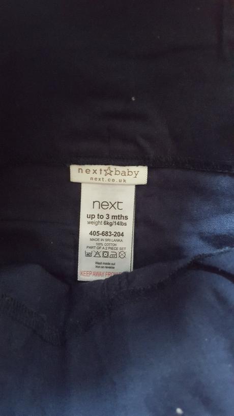 Nohavičky next 0-3 mes, next,62