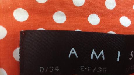 Bodkovaná suknička, amisu,164