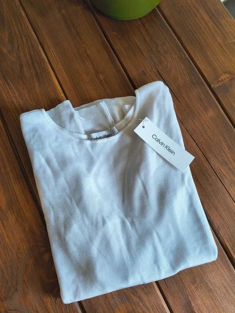 Calvin klein nový top s odhaleným chrbtom m-l, calvin klein,l / m