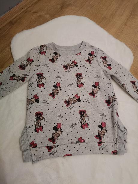 Mikina dievčenska minnie mouse, h&m,128