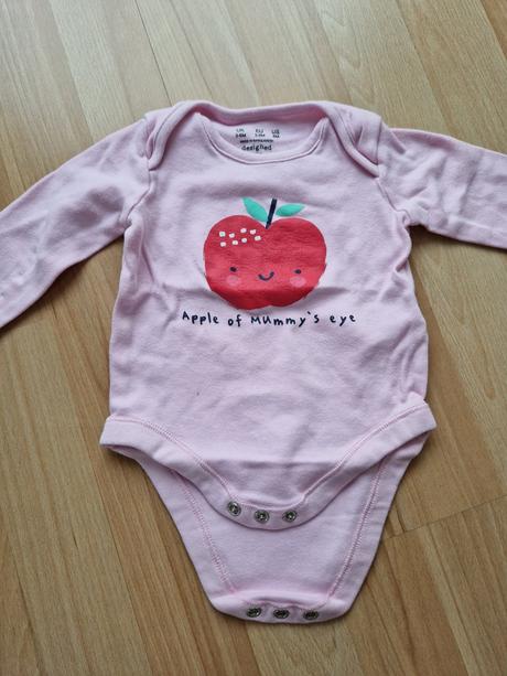 Detske body s dlhým rukávom 12 ks hračka gratis, 68