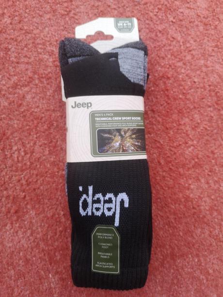 Jeep pánske ponožky 4 páry veľkosť 39-45, 39 / 40 / 42 / 44 / 46