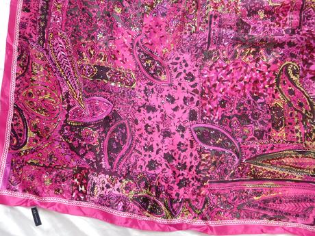 Anna klein kvalitná luxusna hodvabna šatka, xl