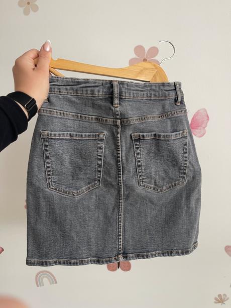 Riflová sukňa zara, zara,s